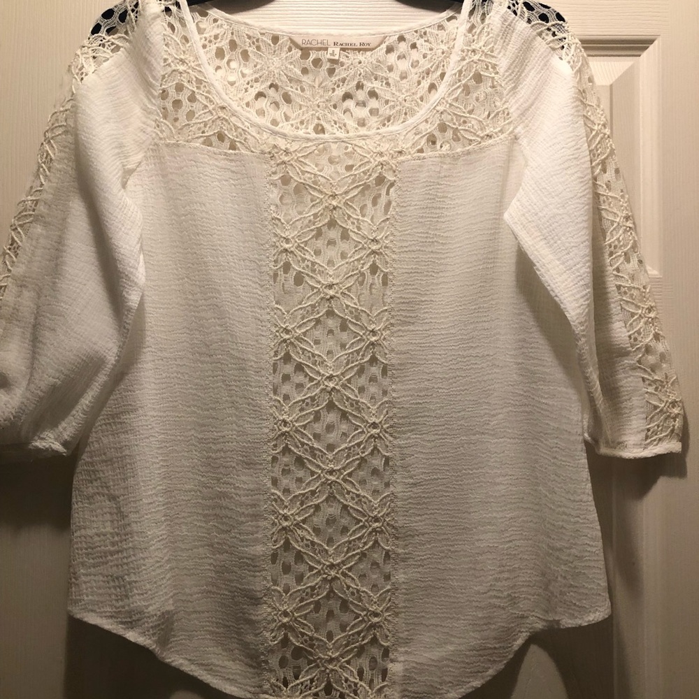 White Lacy Rachel rachel roy. Great Condition! So cute with jeans